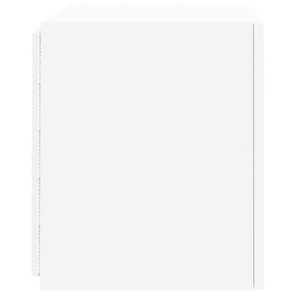 TV-Wandschrank mit LED-Leuchten Weiß 40,5x35x40 cm