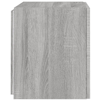 TV-Wandschrank mit LED-Leuchten Grau Sonoma 40,5x35x40 cm