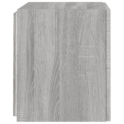 TV-Wandschränke mit LED-Leuchten 2Stk. Grau Sonoma 40,5x35x40cm