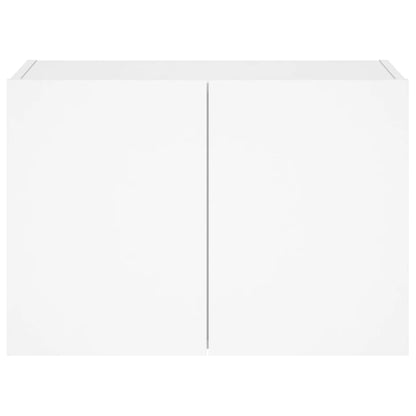 TV-Wandschrank mit LED-Leuchten Weiß 60x35x41 cm