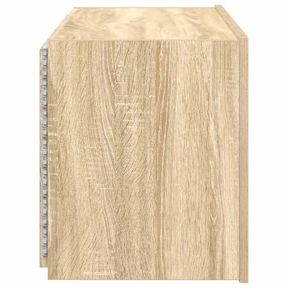 TV-Wandschrank mit LED-Leuchten Sonoma-Eiche 80x35x41 cm
