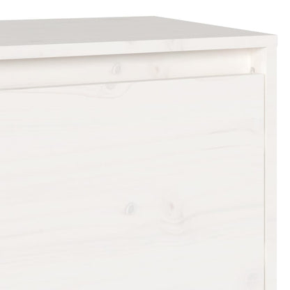 TV-skab Hvid 140x35x40 cm Massiv Fyr