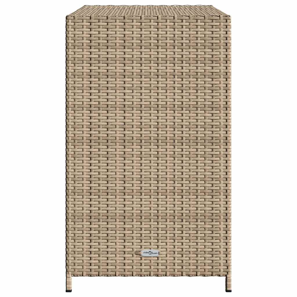 Gartenschrank Beige 83x45x76 cm Poly Rattan