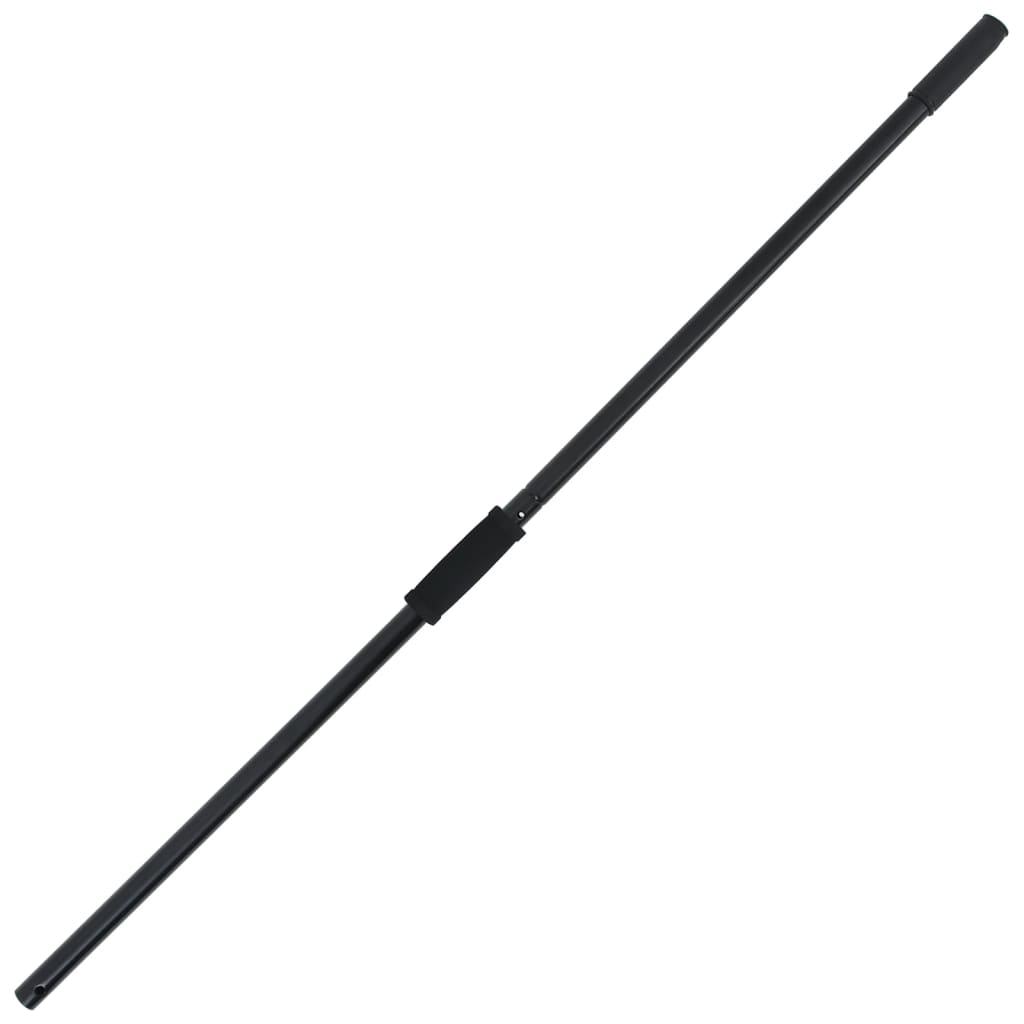 Heugabel mit 18 Zinken Schwarz Stahl