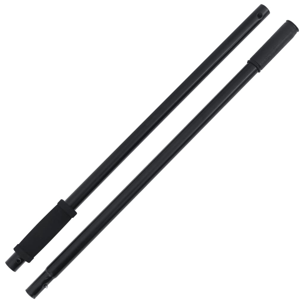 Heugabel mit 18 Zinken Schwarz Stahl