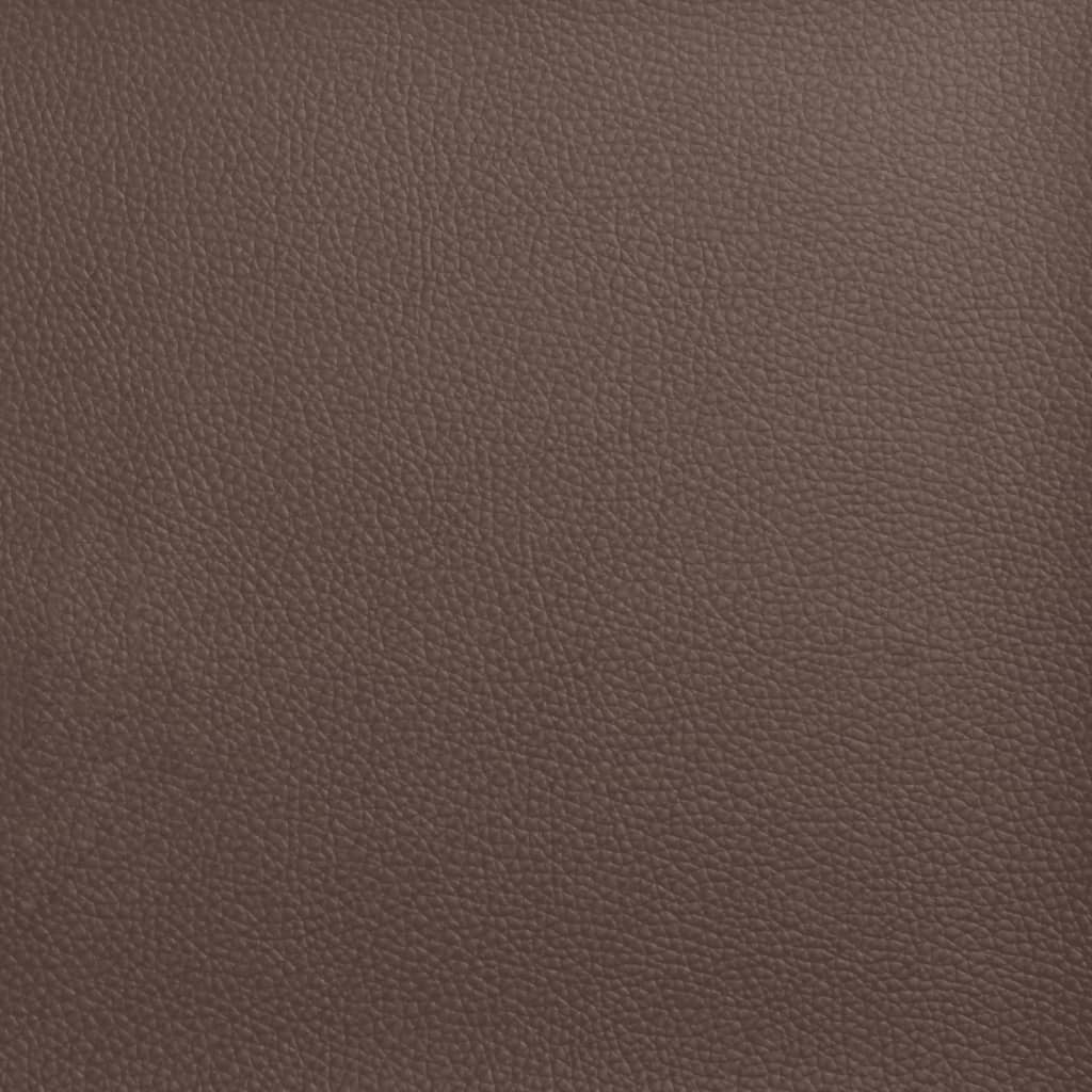 Bettgestell "Dover" Braun 90x190 cm Kunstleder