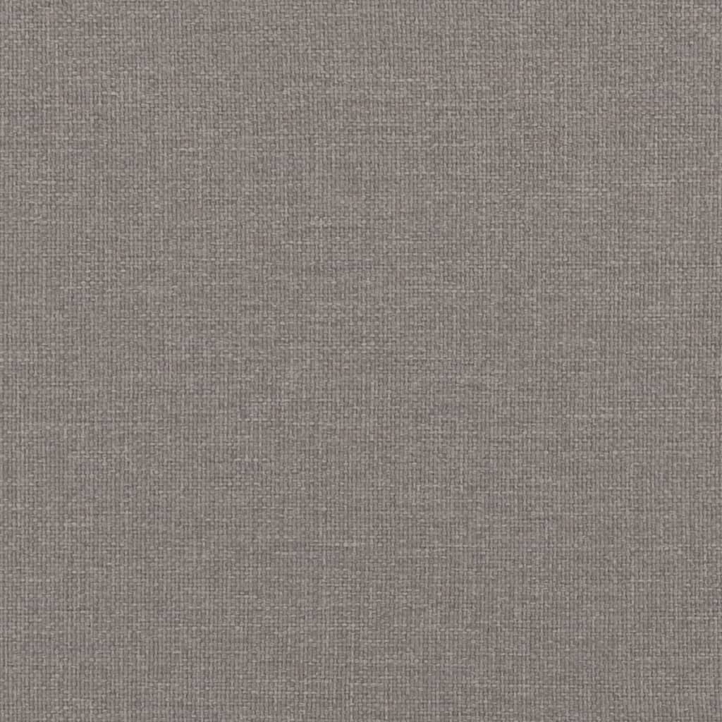 Bettgestell "Dover" Taupe 120x200 cm Stoff