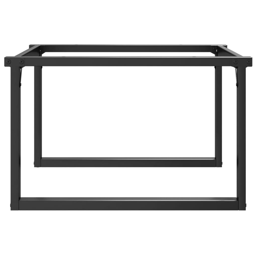 Couchtischbeine O-Gestell 80x70x43 cm Stahl