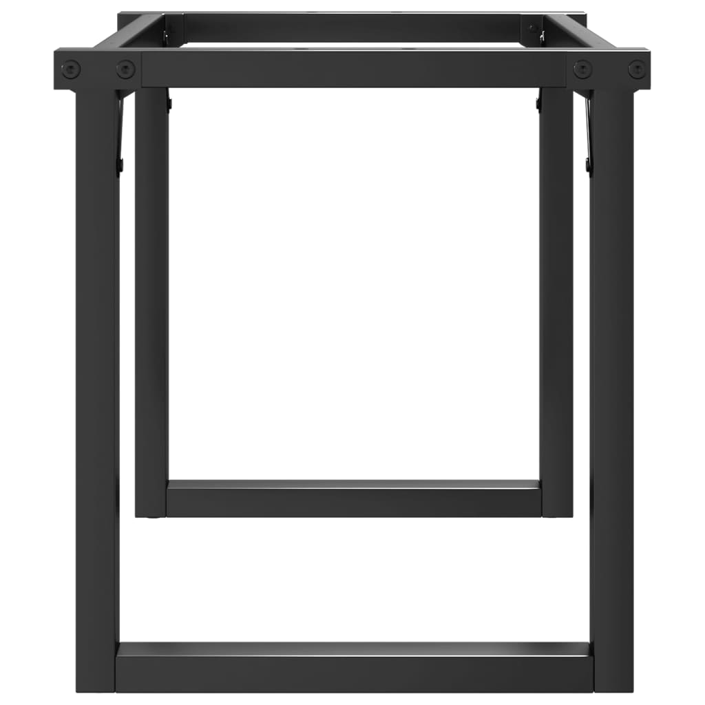 Couchtischbeine O-Gestell 80x40x43 cm Stahl