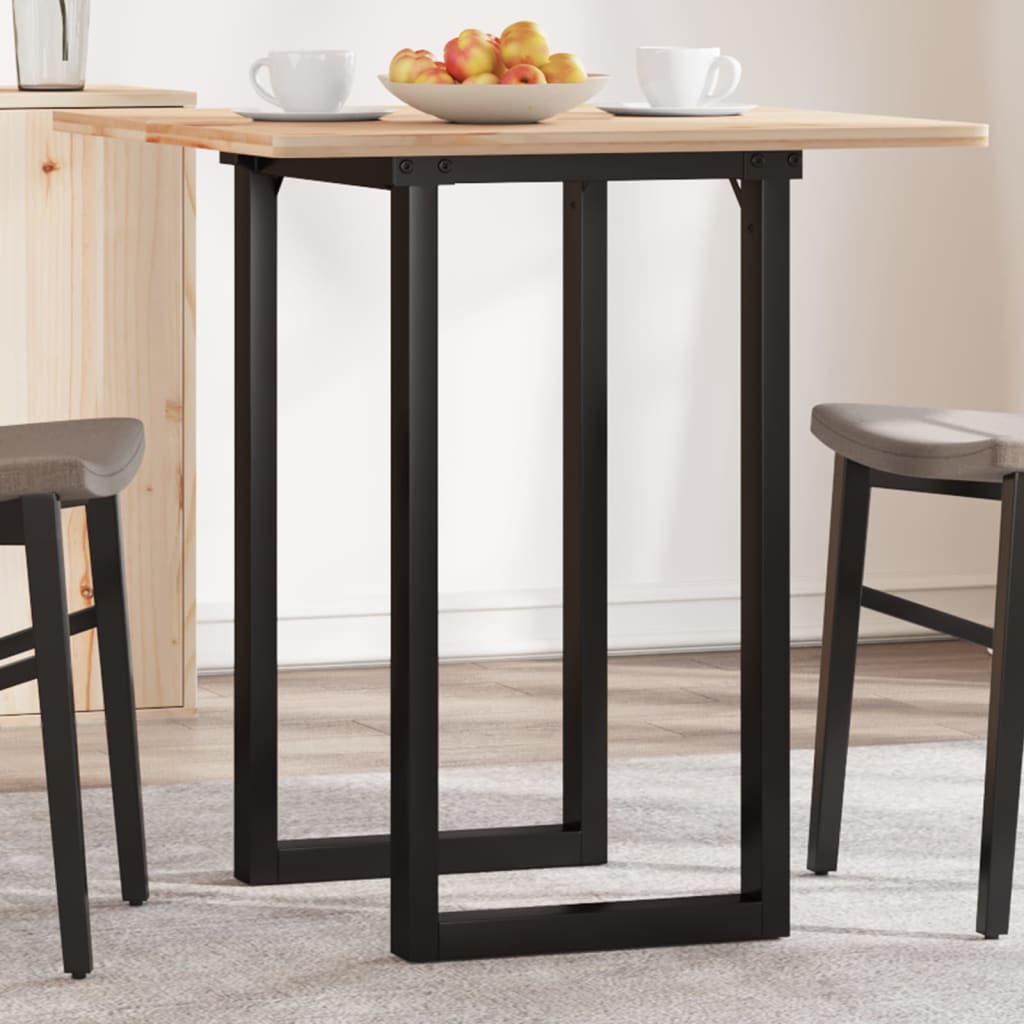 Esstisch-Gestell in O-Form 50x40x73 cm Stahl