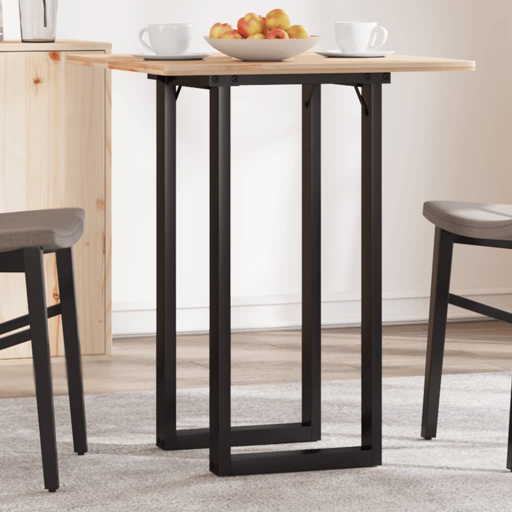 Esstisch-Gestell in O-Form 80x40x73 cm Stahl