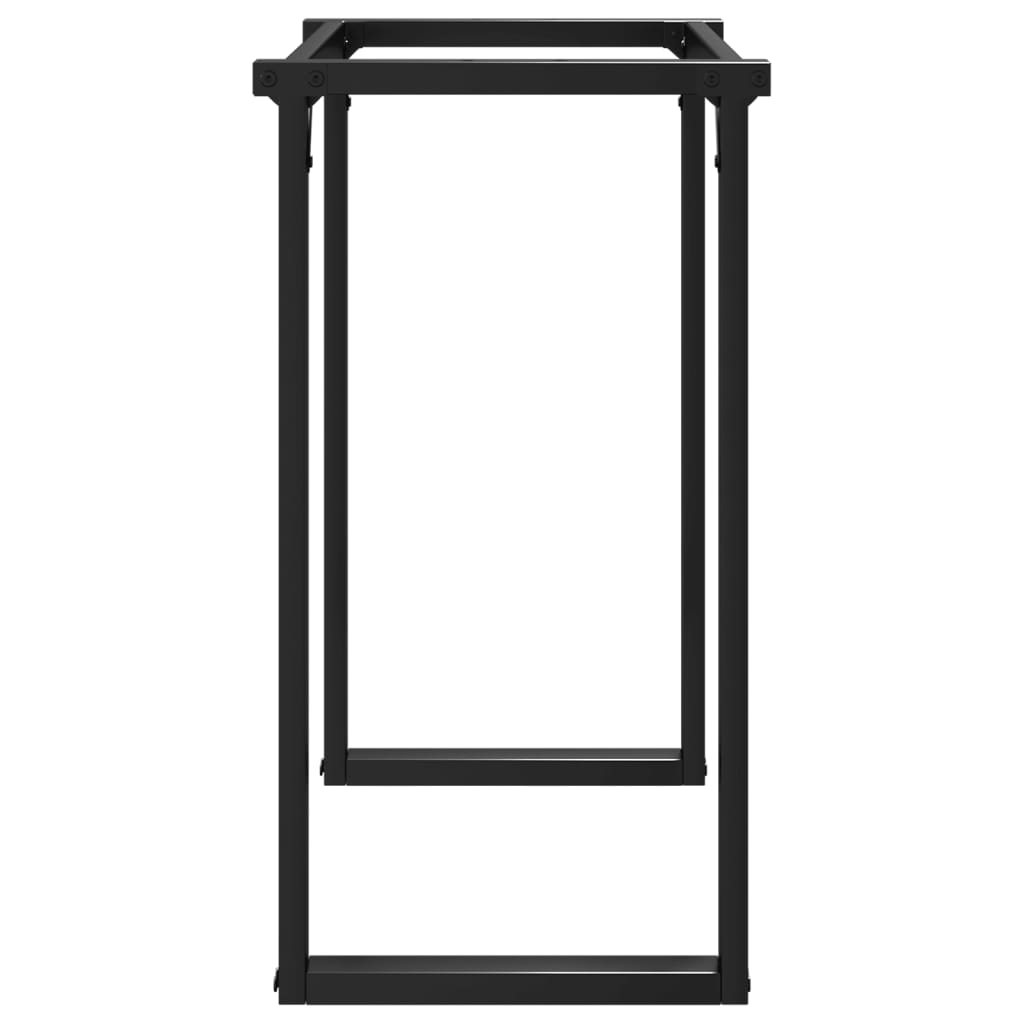 Esstisch-Gestell in O-Form 80x40x73 cm Stahl