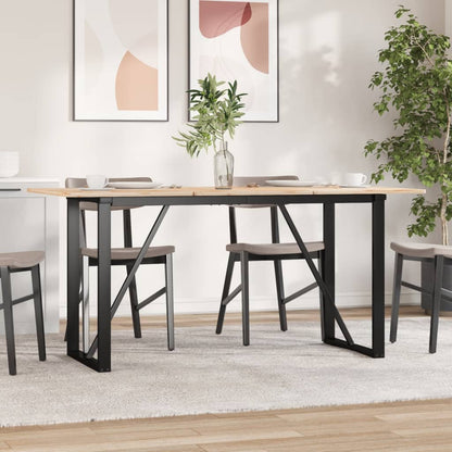 Esstisch-Gestell in O-Form 140x60x73 cm Stahl