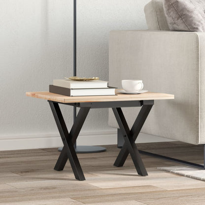 Couchtisch-Gestell in X-Form 30x30x33 cm Stahl