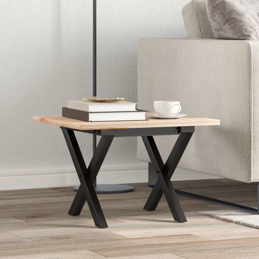 Couchtisch-Gestell in X-Form 30x30x33 cm Stahl