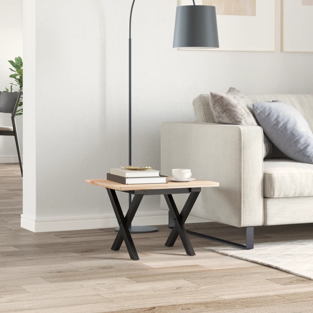 Couchtisch-Gestell in X-Form 40x40x33 cm Stahl