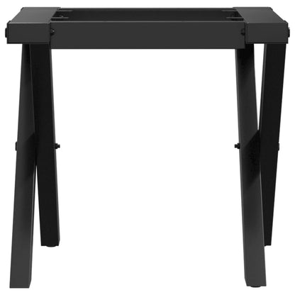 Couchtisch-Gestell in X-Form 40x40x33 cm Stahl