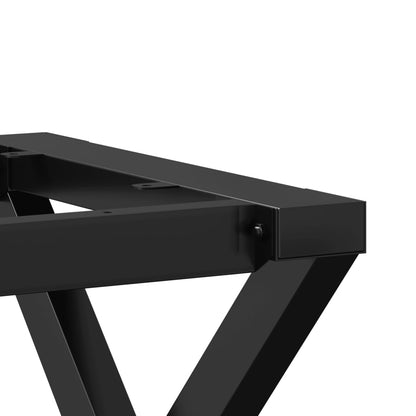 Couchtisch-Gestell in X-Form 40x40x33 cm Stahl