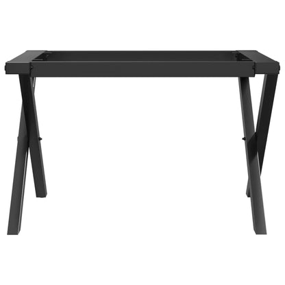 Couchtisch-Gestell in X-Form 60x40x38 cm Stahl