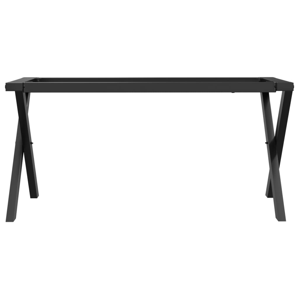 Couchtisch-Gestell in X-Form 80x40x43 cm Stahl