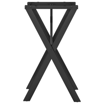 Spisebordsstel i X-form 40x40x73 cm støbejern
