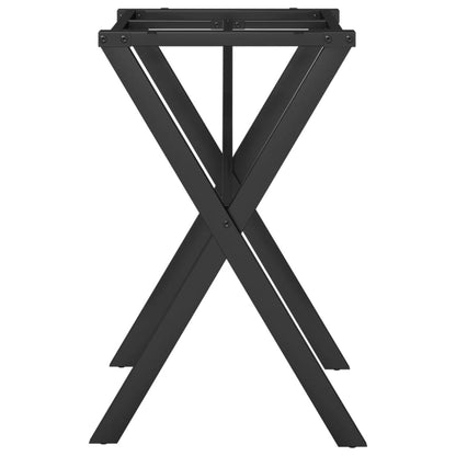 Esstisch-Gestell in X-Form 60x40x73 cm Stahl
