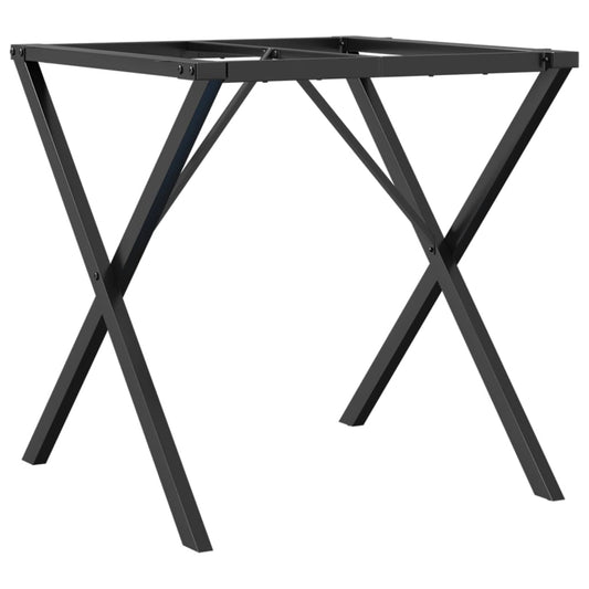 Esstisch-Gestell in X-Form 60x60x73 cm Stahl