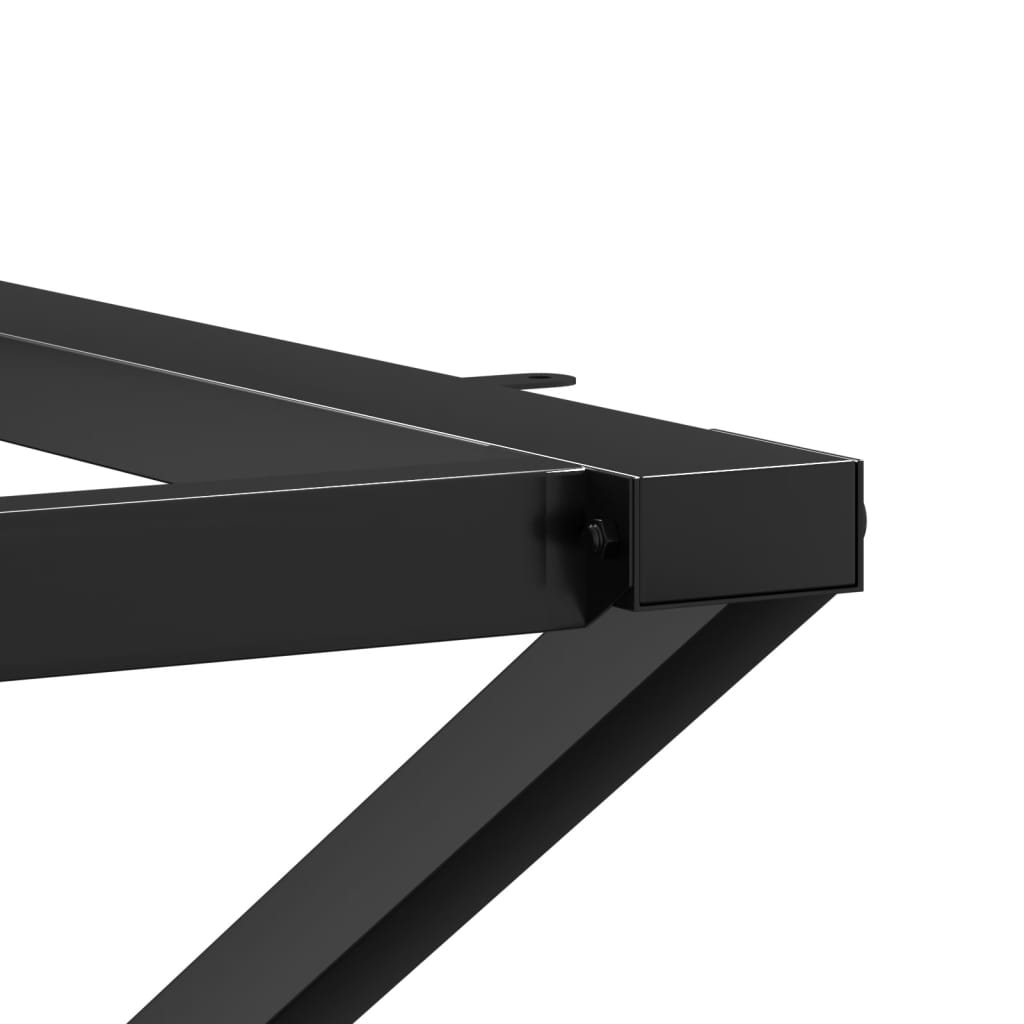 Esstisch-Gestell in X-Form 60x60x73 cm Stahl