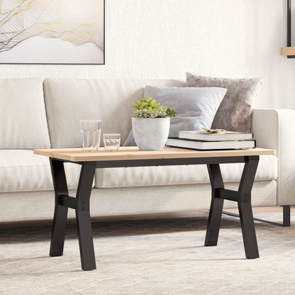 Couchtisch-Gestell in Y-Form 80x40x43 cm Stahl