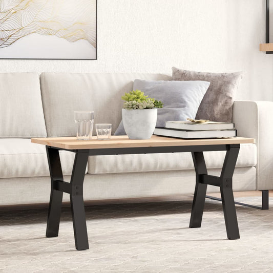 Couchtisch-Gestell in Y-Form 80x40x43 cm Stahl