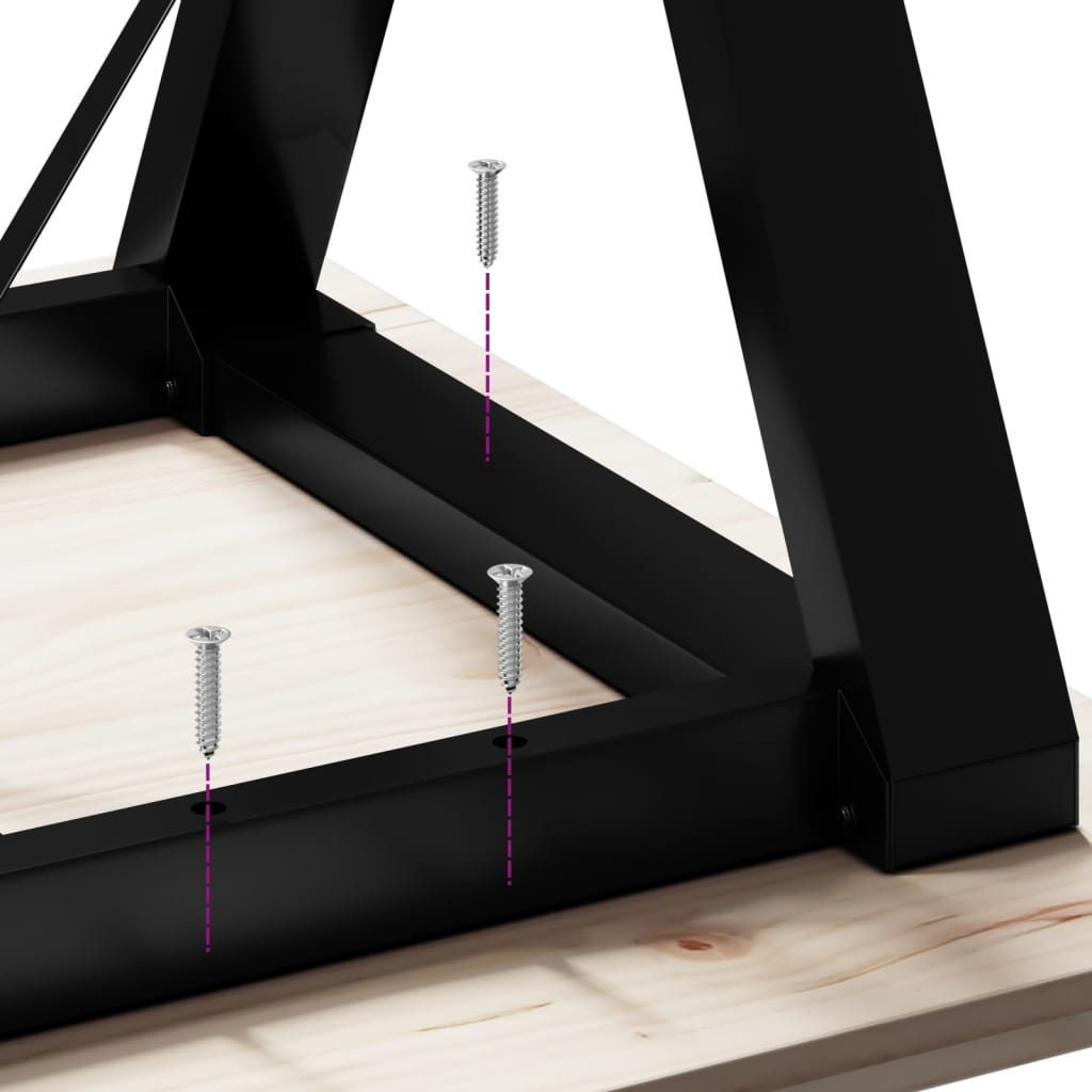 Couchtisch-Gestell in Y-Form 140x30x43 cm Stahl