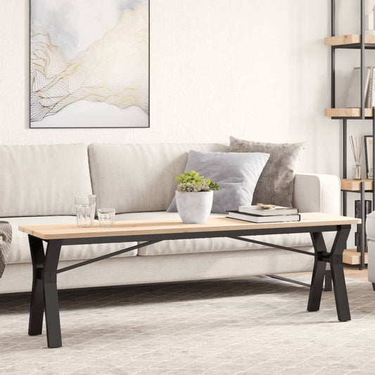Couchtisch-Gestell in Y-Form 140x30x43 cm Stahl