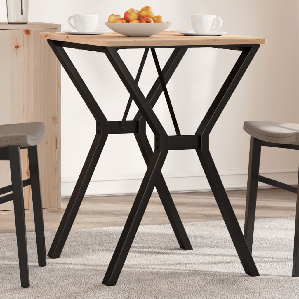 Esstisch-Gestell in Y-Form 60x50x73 cm Stahl