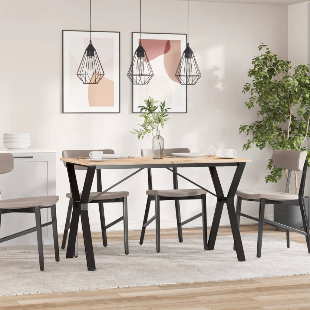 Esstisch-Gestell in Y-Form 120x60x73 cm Stahl