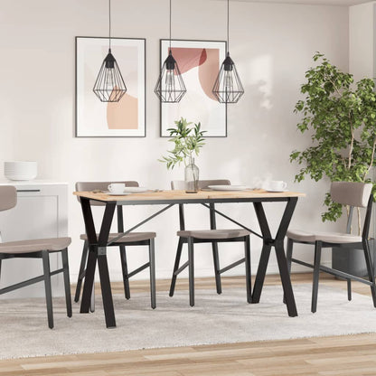 Esstisch-Gestell in Y-Form 120x60x73 cm Stahl