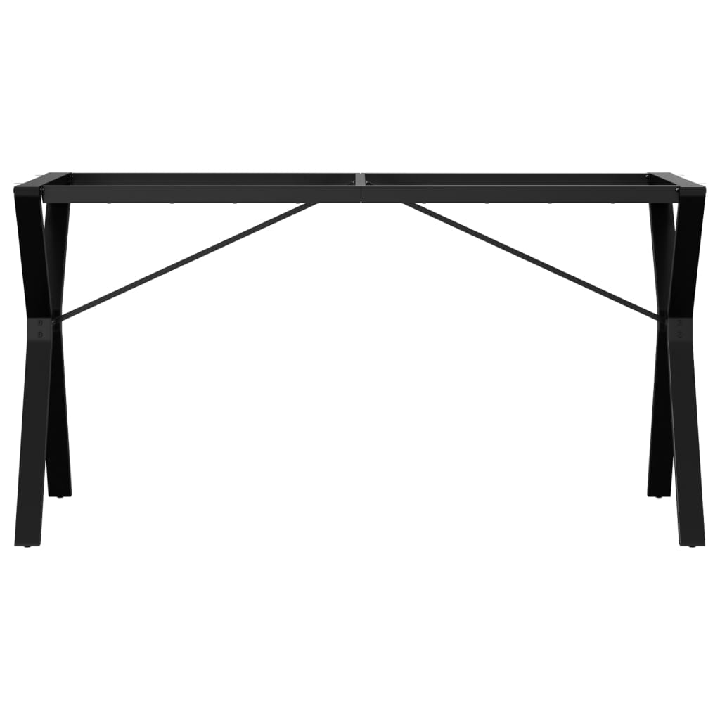 Spisebordsstel i Y-form 140x60x73 cm støbejern