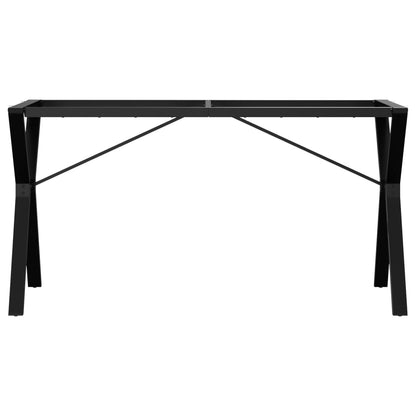 Spisebordsstel i Y-form 140x60x73 cm støbejern