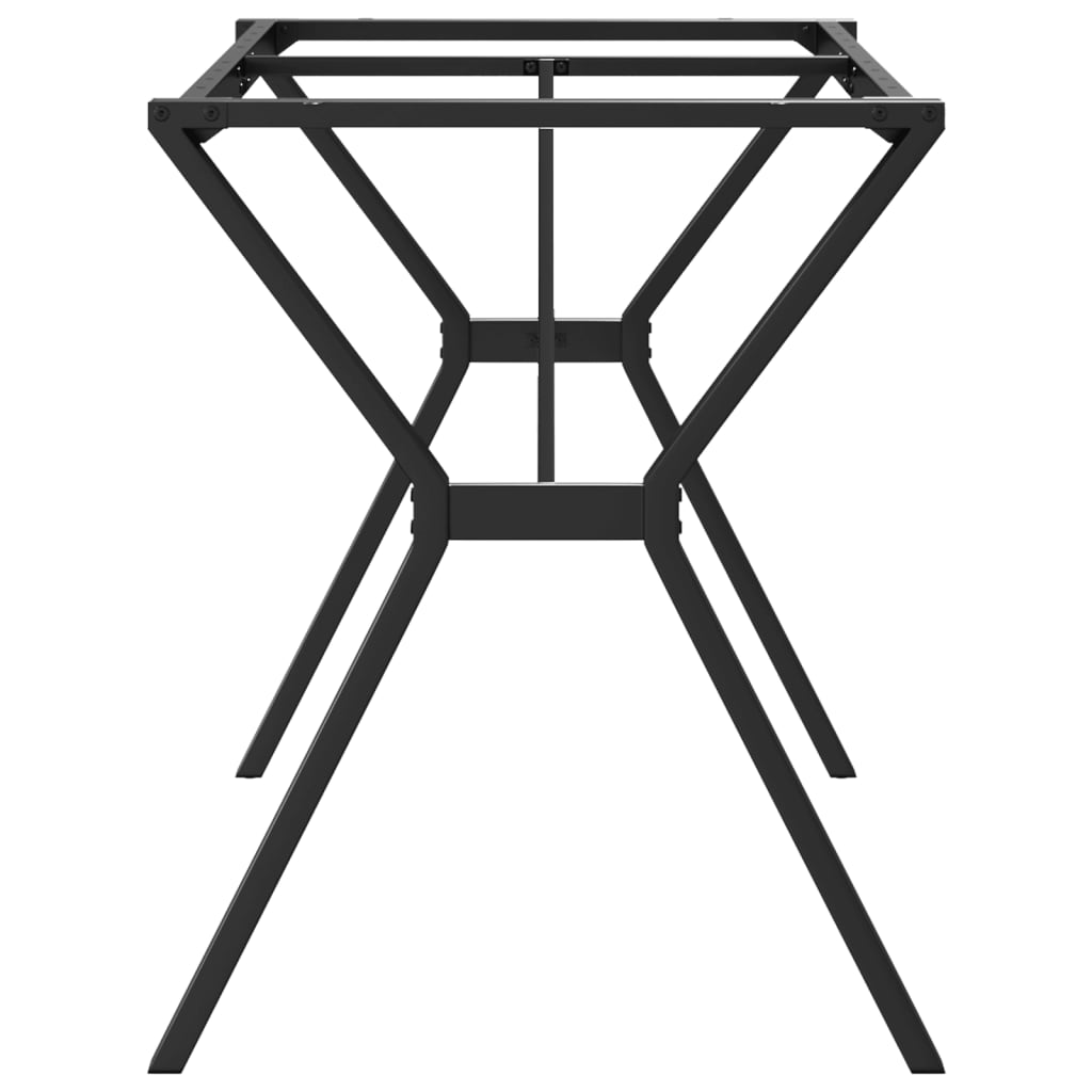 Spisebordsstel i Y-form 140x60x73 cm støbejern