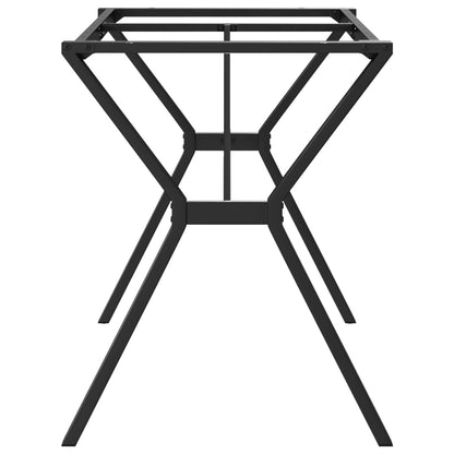Spisebordsstel i Y-form 140x60x73 cm støbejern