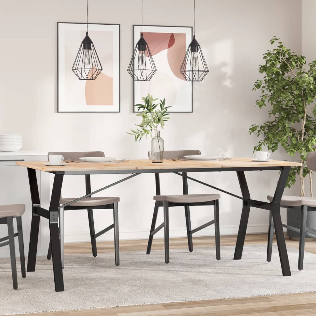 Esstisch-Gestell in Y-Form 160x80x73 cm Stahl