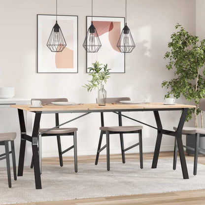Esstisch-Gestell in Y-Form 160x80x73 cm Stahl