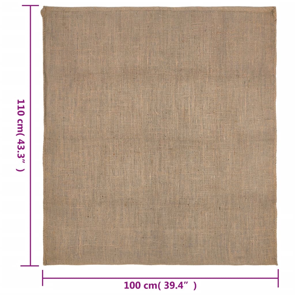 Jutesäcke 5 Stk. 100x110 cm 100% Jute 220 g/m²