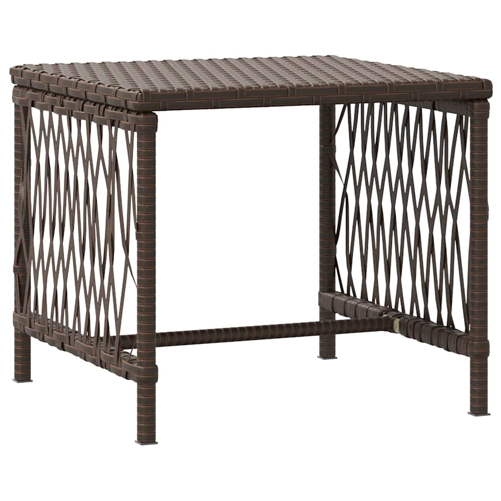 Sonnenliege mit Kissen 2 pcs Braun 35 x 35 x 32cm Poly-Rattan