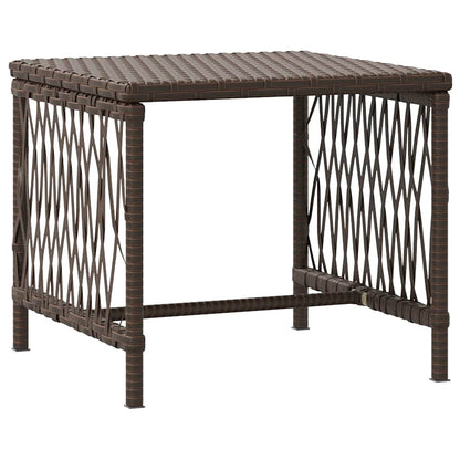 Sonnenliege mit Kissen 2 pcs Braun 35 x 35 x 32cm Poly-Rattan