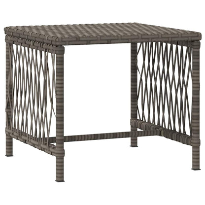 Sonnenliege mit Kissen 2 pcs Grau 35 x 35 x 32cm Poly-Rattan