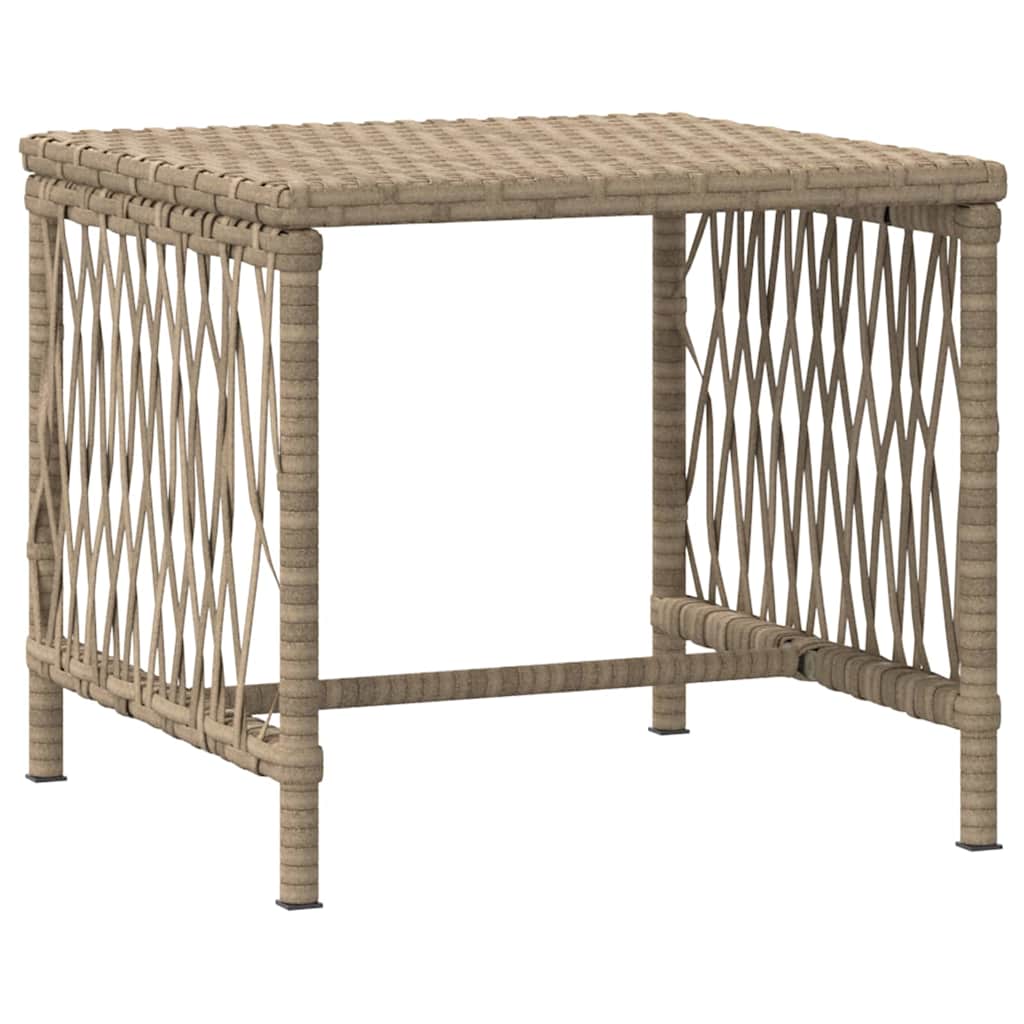 Sonnenliege mit Kissen 2 pcs Beige 35 x 35 x 32cm Poly-Rattan