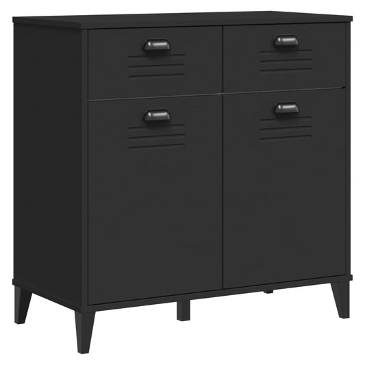 Skænk VIKEN Sort 80x40x80 cm Træ Materiale