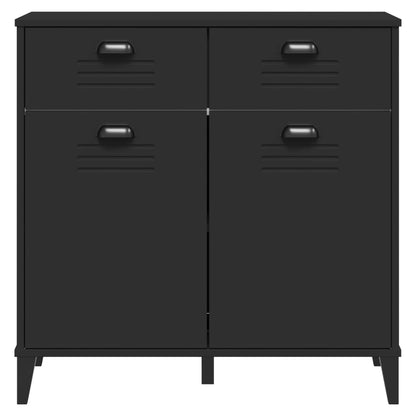 Skænk VIKEN Sort 80x40x80 cm Træ Materiale
