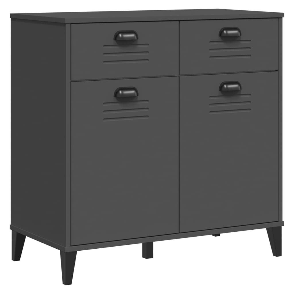Skænk VIKEN Antracit 80x40x80 cm Træ Materiale