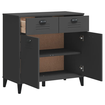 Skænk VIKEN Antracit 80x40x80 cm Træ Materiale